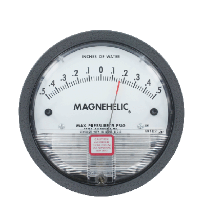 Minihelic Gauge used for ambient air cleaners